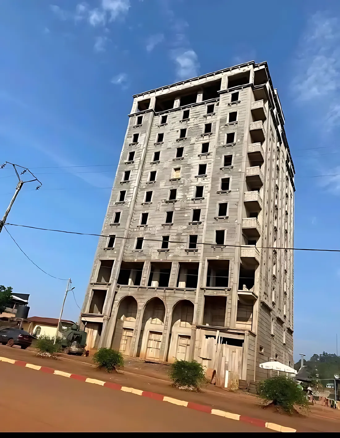 The same building on site